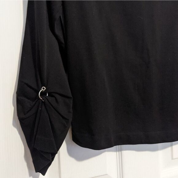 3.1 PHILLIP LIM Embellished Cotton Jersey Top - Picture 3 of 7